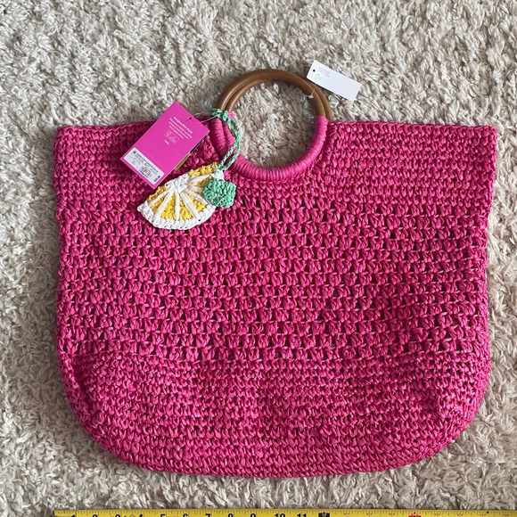Target Handbags - Crochet pink oversized bag by Tabitha Brown for Target